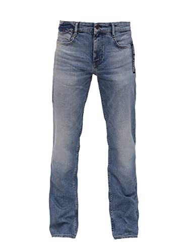 Miracle of Denim M.O.D. Herren Jeans Joshua - Comfort Fit - Blau - Monaka Blue W28-W40 Baumwolle, Größe:36W / 32L, Farbvariante:Monaka Blue 3583 von Miracle of Denim