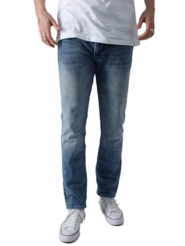 Miracle of Denim MOD Jeans Thomas Comfort FIT rabick Blue SP23-1009.2828 W32 L34 von Miracle of Denim