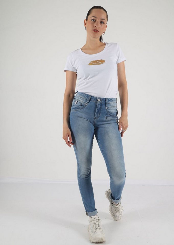 Miracle of Denim Skinny-fit-Jeans – elastischer Baumwollmix für eine figurbetonte Passform von Miracle of Denim