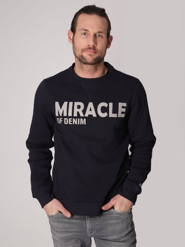 Miracle of Denim Sweatshirt mit Flock-Print von Miracle of Denim
