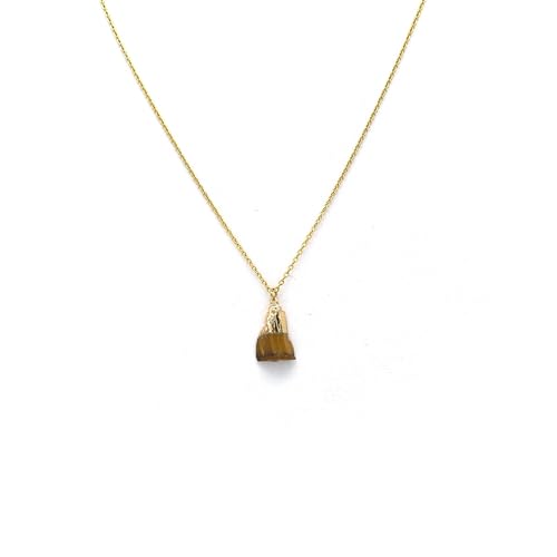 Miracles Minéraux Halskette Anhänger aus Naturstein mit Kette und Verschluss aus Edelstahl, goldfarben, 50 cm | Eleganz, zeitlos | Wellness im Alltag, Einheitsgröße, Vergoldet, Naturstein, Naturstein Miracles Minéraux Halskette Anhänger aus Naturstein mit Kette und Verschluss aus Edelstahl, goldfarben, 50 cm | Eleganz, zeitlos | Wellness im Alltag, Einheitsgröße, Vergoldet, Naturstein, Naturstein von Miracles Minéraux