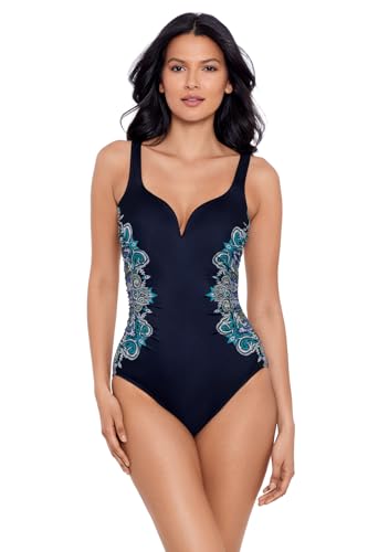 Miraclesuit Precioso Damen-Badeanzug Temptress Einteiler, Precioso Schwarz/Mehrfarbig, 16 von Miraclesuit