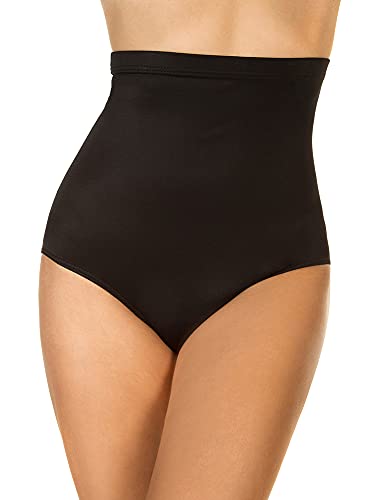 Miraclesuit Women's Miracle Solids High Waist Bikini Bottom Black 12 von Miraclesuit