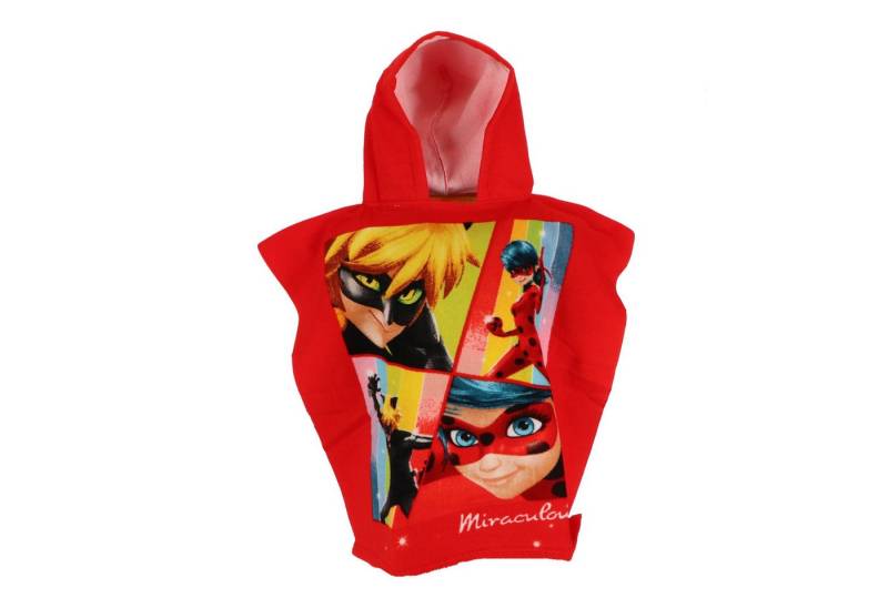 Miraculous - Ladybug Badeponcho Miraculous Ladybug Kinder Poncho Badeponcho mit Kapuze, polyester, Kapuze, 55x55 cm von Miraculous - Ladybug