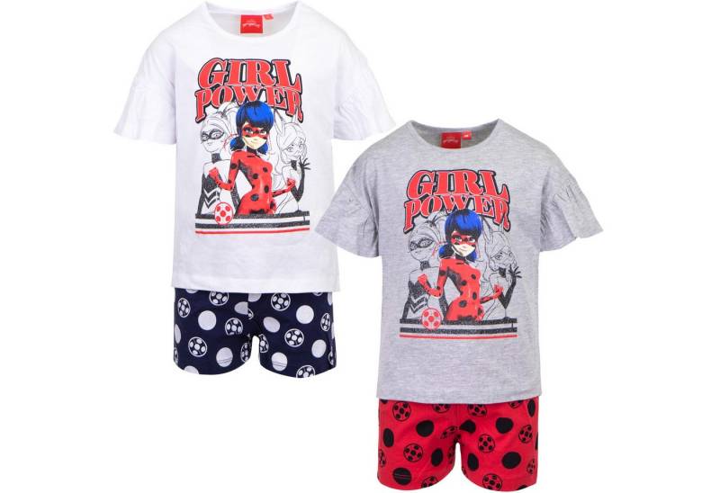 Miraculous - Ladybug Capri-Pyjama 2x Shorty Pyjamas Ladybug Miraculous Mädchen Schlafanzug von Miraculous - Ladybug