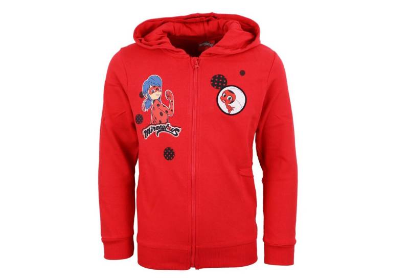 EplusM Hoodie Miraculous Ladybug und Tikki Kinder Mädchen Kapuzen Pullover Gr. 110 bis 140, Baumwolle von EplusM
