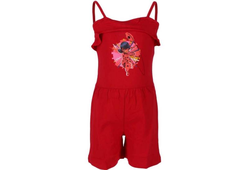 Miraculous - Ladybug Jumpsuit Miraculous Ladybug Kinder Mädchen Sommer Anzug Gr. 98 bis 128, 100% Baumwolle von Miraculous - Ladybug