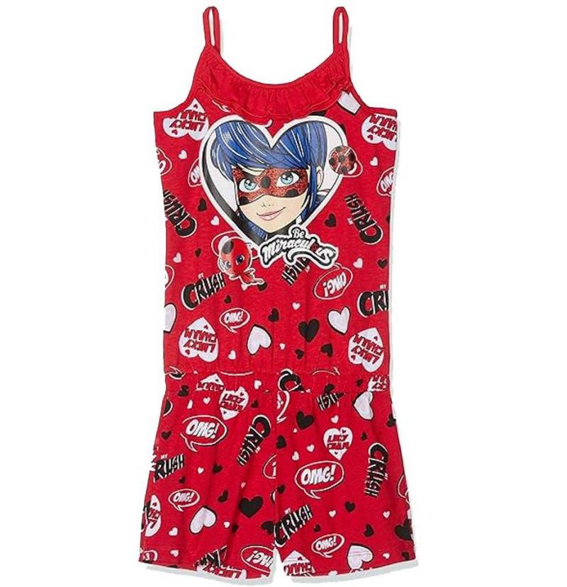 Miraculous - Ladybug Kurzoverall Mädchen Jumpsuit Miraculous Overall 4 5 6 Jahre von Miraculous - Ladybug
