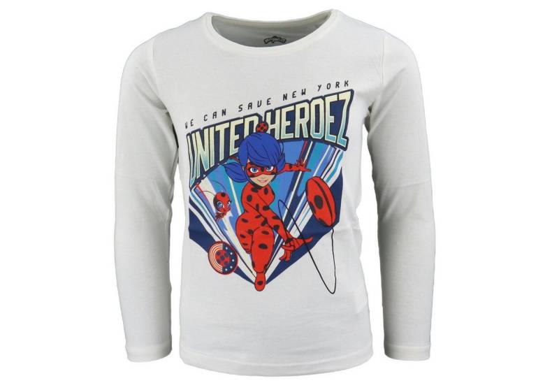 Miraculous - Ladybug Langarmshirt Miraculous Ladybug und Tikki Mädchen Kinder langarm Shirt Gr. 116 bis 146, 100% Baumwolle von Miraculous - Ladybug