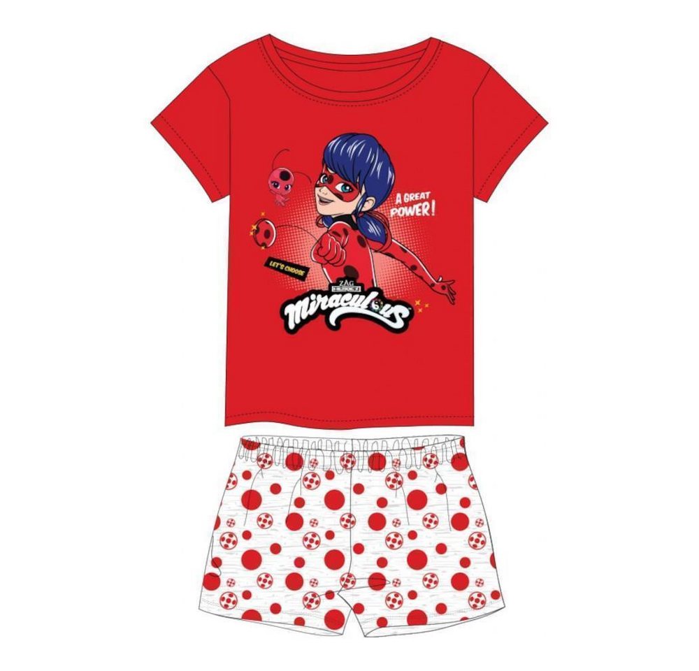 Miraculous - Ladybug Pyjama Kurzer Pyjama für Mädchen, Motiv: miraculous Ladybug A Great Power!" (Set, 2 tlg)" von Miraculous - Ladybug