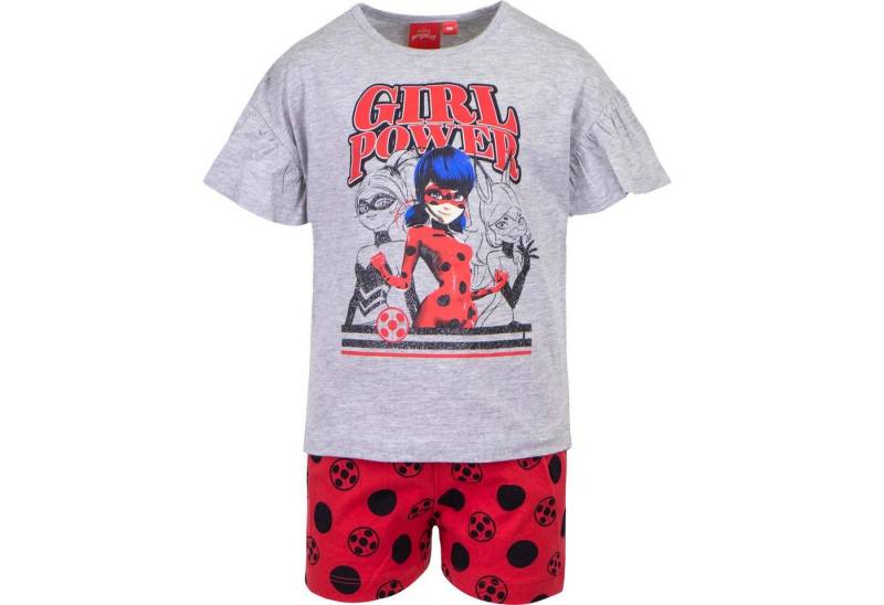 Sun City Schlafanzug Miraculous Ladybug Rena Rouge Queen Bee Mädchen kurzarm Pyjama Gr. 104 bis 128, Baumwolle von Sun City
