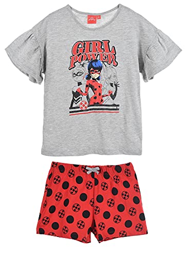 Miraculous Ladybug Mädchen T-Shirts Und Shorts (Hellgrau,8 Jahre) von Miraculous