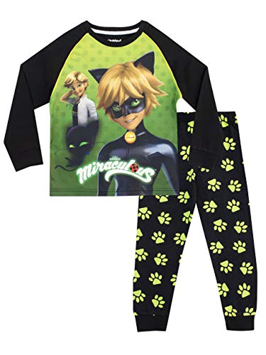 Miraculous Jungen Schlafanzug Cat Noir Mehrfarbig 128 von Miraculous