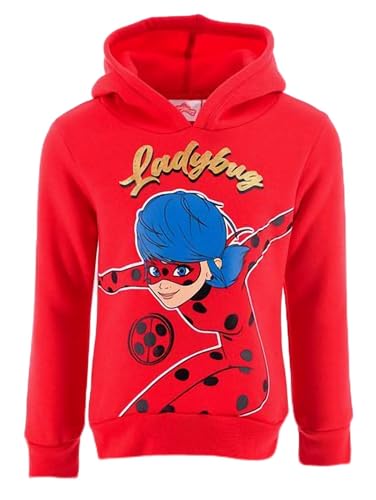 Miraculous Kapuzenpullover Ladybug – BE Offizielles Lizenzprodukt für Mädchen, rot, 4 Jahre von Miraculous