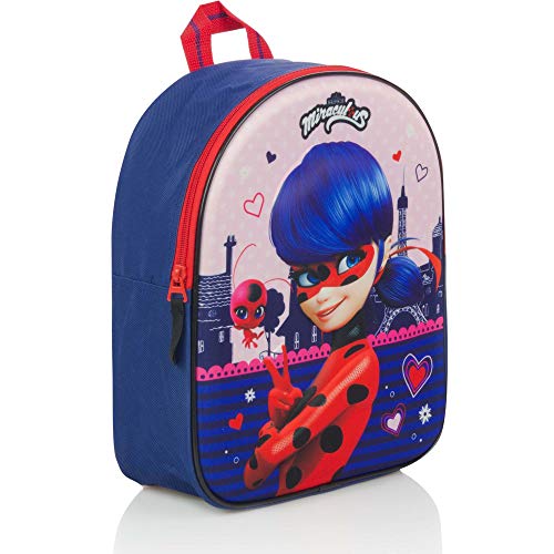 Miraculous Ladybug Super Secret 3D Rucksack – Kinder rucksack | Schule | Kindergarten - Farbe Blau - Abmessungen - 31x25x12 cm von Miraculous