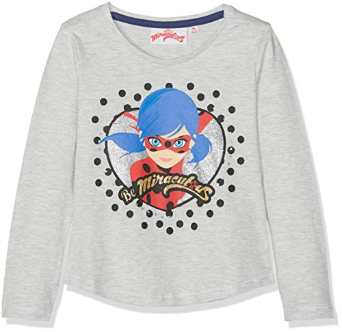 Miraculous Mädchen 2374 T-Shirt, Grau, 8 Jahre von Miraculous