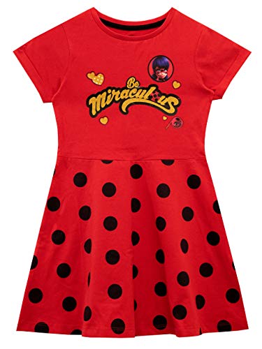 Miraculous Mädchen Ladybug Kleid Rot 104 von Miraculous