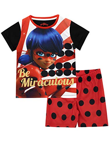 Miraculous Mädchen Ladybug Schlafanzug Rot 104 von Miraculous