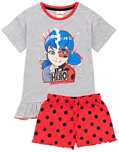 Miraculous Pyjamas Mädchen Marienkäfer Superheld T-Shirt & Long oder Shorts PJS 4-5 Jahre von Miraculous