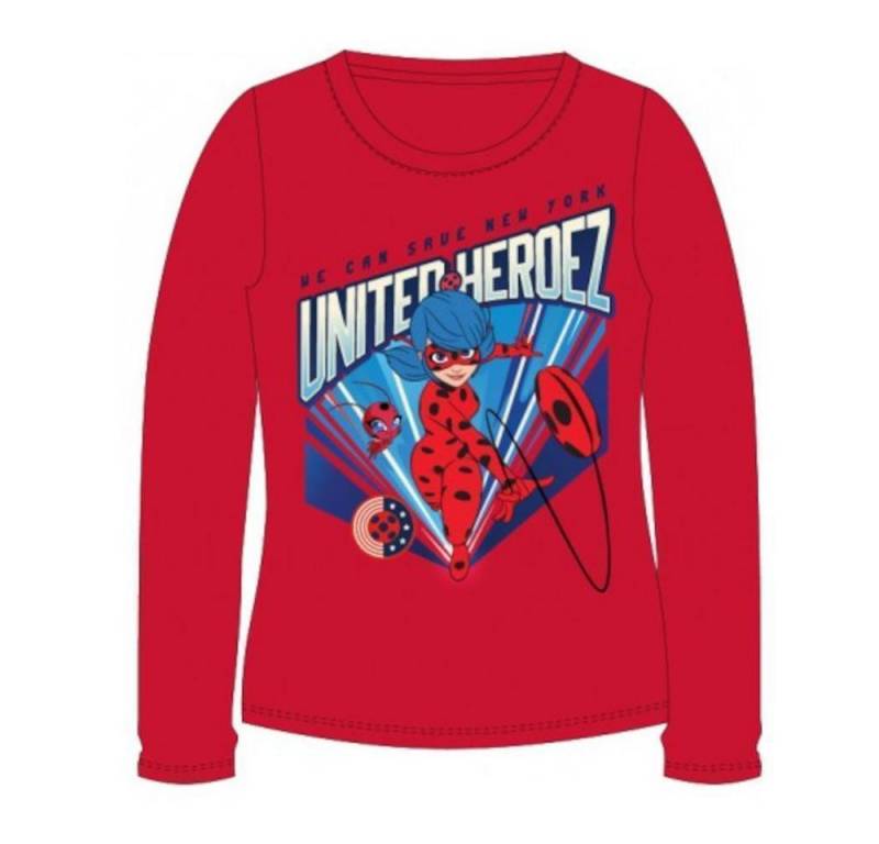 Miraculous T-Shirt Miraculous Langarm-Shirt, "Ladybug", Rot oder Weiß, Größen 116–146 von Miraculous