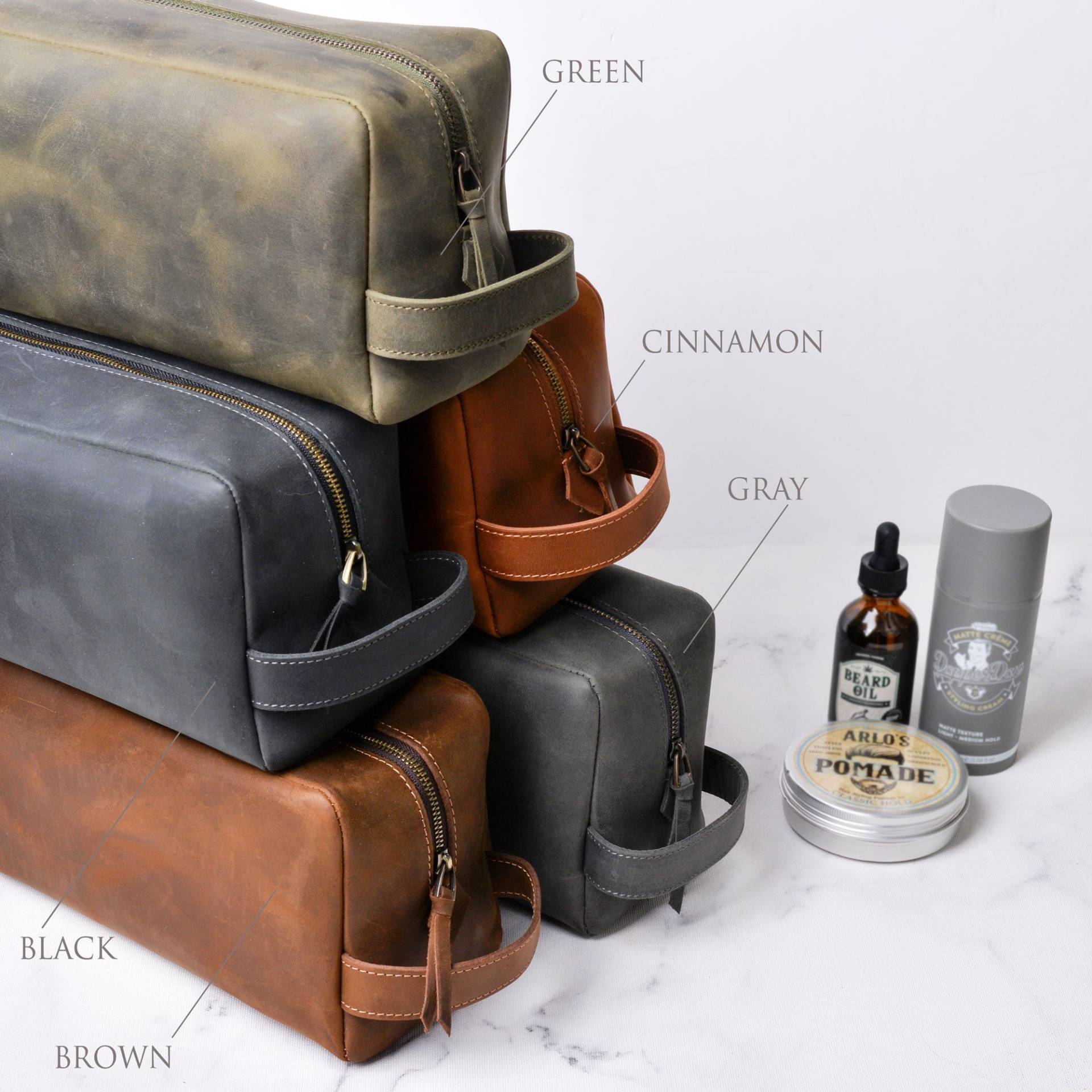 Personalisierte Leder Dopp Kit, Maßgeschneiderte Groomsmen Geschenk Kulturbeutel, Für Papa, Freund Männer, Ihn von MirageLeather