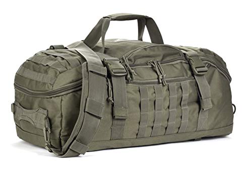 Miramrax Reisetasche für Herren – große taktische Tasche, Wochenendtasche, Turnbeutel für Übernachtungen, Reisen, Militärtraining, Einsatz, Sport, Grün , 45L, Seesack von Miramrax