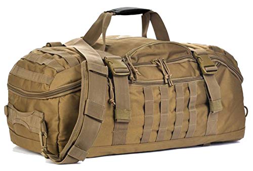 Miramrax Sporttasche, Reisetasche, Reisetasche, Wochenendtasche für Männer und Frauen, Workout-Tasche für Militär, Sport, Übernachtung, Basketball, taktisch, Fußball, wasserdicht und reißfest, Coyote, von Miramrax