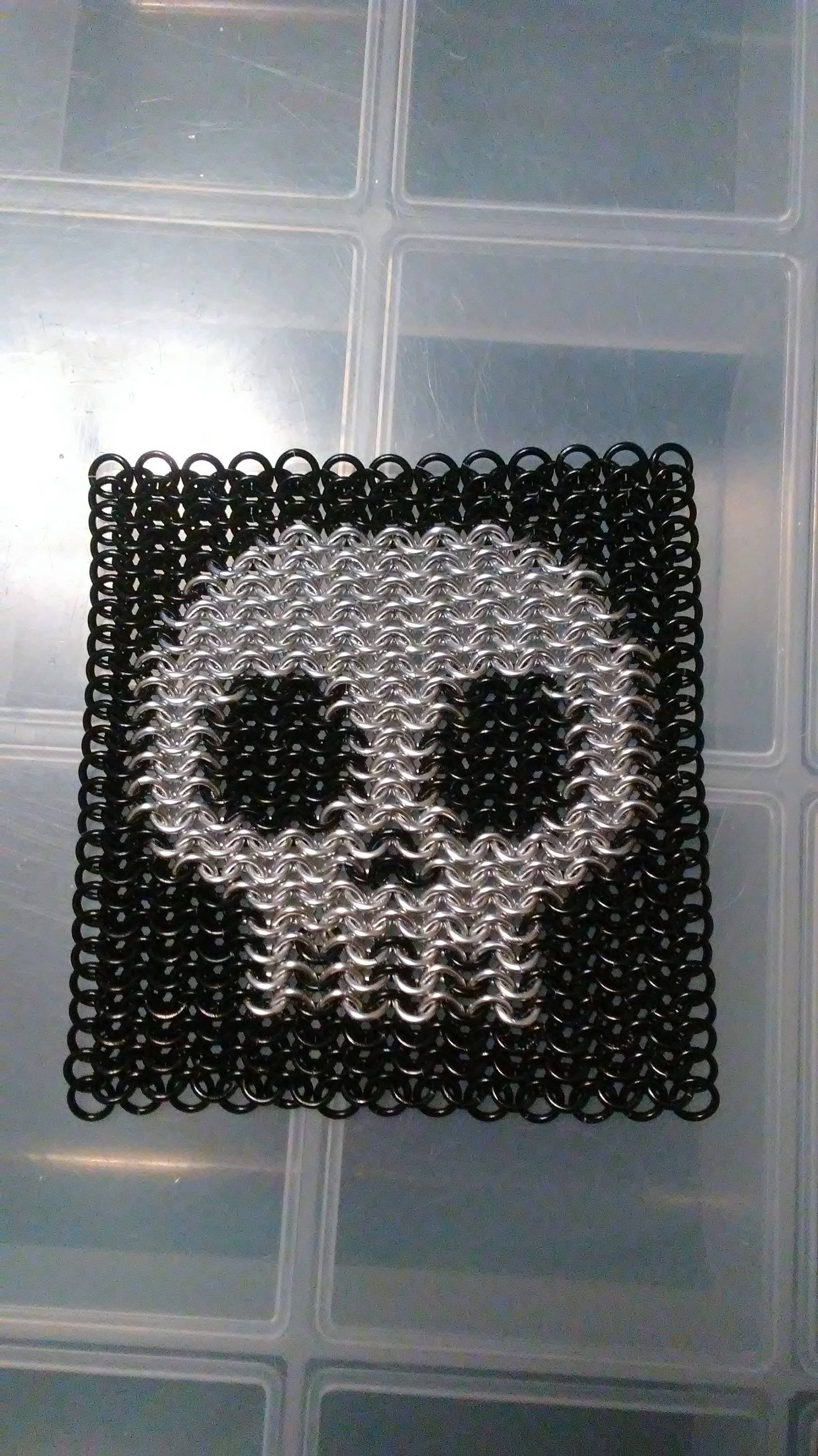 Custom Totenkopf Chainmaille Platz Custom Totenkopf Chainmaille Platz von MirasMaille