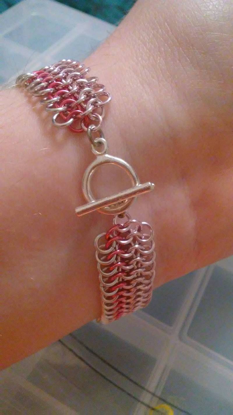 steven Universum Rose Quarz Inspiriert Chainmaille Armband steven Universum Rose Quarz Inspiriert Chainmaille Armband von MirasMaille