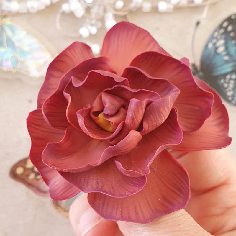 Helle Rote Blume, Erste Sommerhit Brosche, Pfingstrose Typ Blume Pin V250520 Helle Rote Blume, Erste Sommerhit Brosche, Pfingstrose Typ Blume Pin V250520 von Miratsu