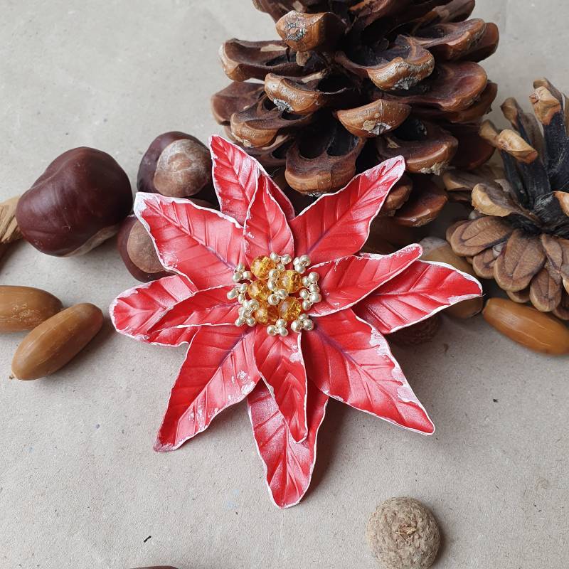 Weihnachtsstern Brosche, Weihnachtsstern, Brosche Weihnachten V23205 Weihnachtsstern Brosche, Weihnachtsstern, Brosche Weihnachten V23205 von Miratsu