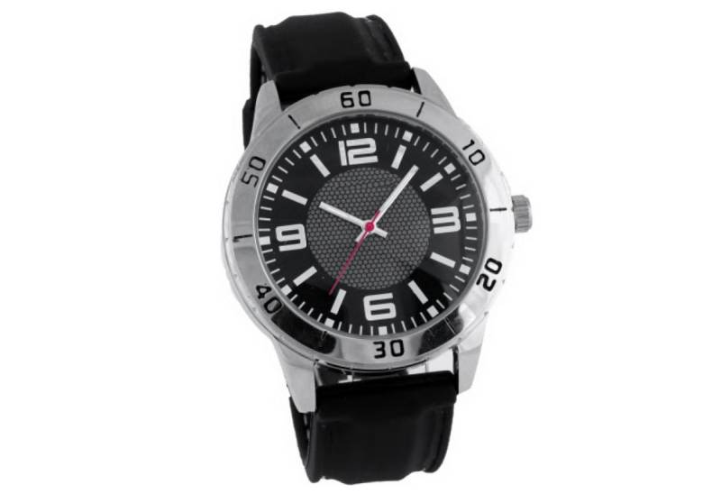 Miraval Quarzuhr Miraval Herren-Sportarmbanduhr Schwarz, Sportliches Silikonarmband für Komfort von Miraval