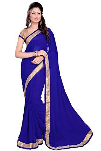 MirchiFashion Bollywood indischer Frauen Sari mit Ungesteckt Oberteil/Top Party Indians Saree Kleidung von SOURBH