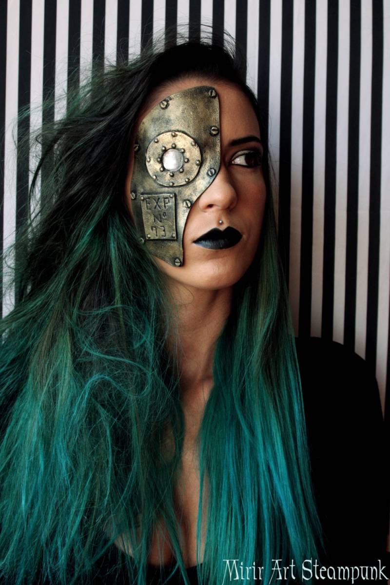Post-Apocalittico Steampunk/Maschera. Falso Metallo. Kostüm Post Apocalittico Roboter/Cyborg Steampunk. Für Halloween Post-Apocalittico Steampunk/Maschera. Falso Metallo. Kostüm Post Apocalittico Roboter/Cyborg Steampunk. Für Halloween von MirirArtShop