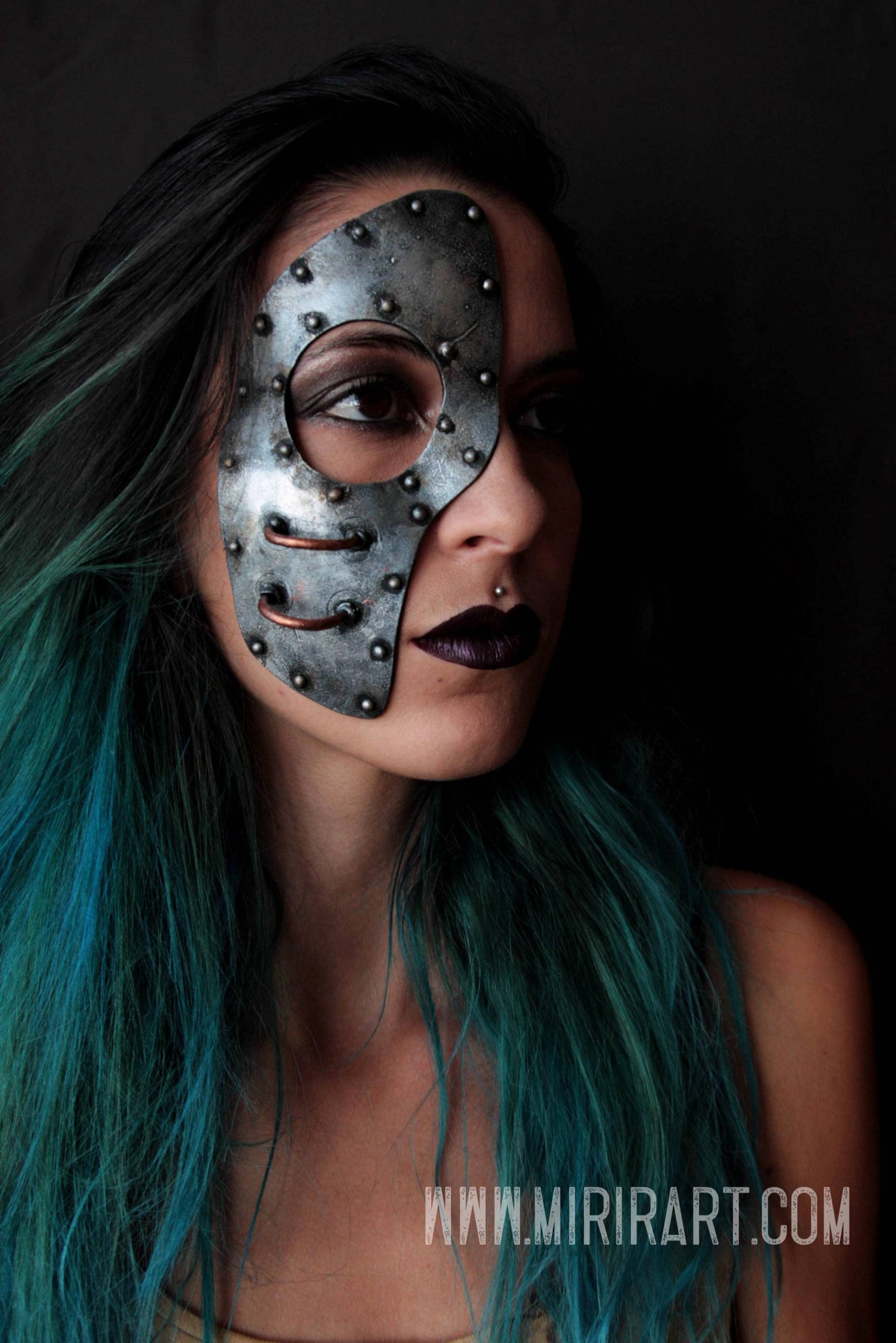 Steampunk/Maschera Post-Apocalittica. Metallo False. Kostüm Post Apocalittico Roboter/Cyborg Steampunk. Halloween-Kostüm Steampunk/Maschera Post-Apocalittica. Metallo False. Kostüm Post Apocalittico Roboter/Cyborg Steampunk. Halloween-Kostüm von MirirArtShop