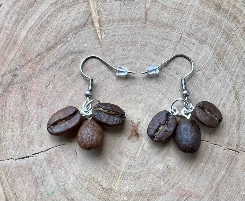 Ohrringe Kaffeebohnen Kaffee Kaffeeliebhaber Dreifach von MirisOhringe