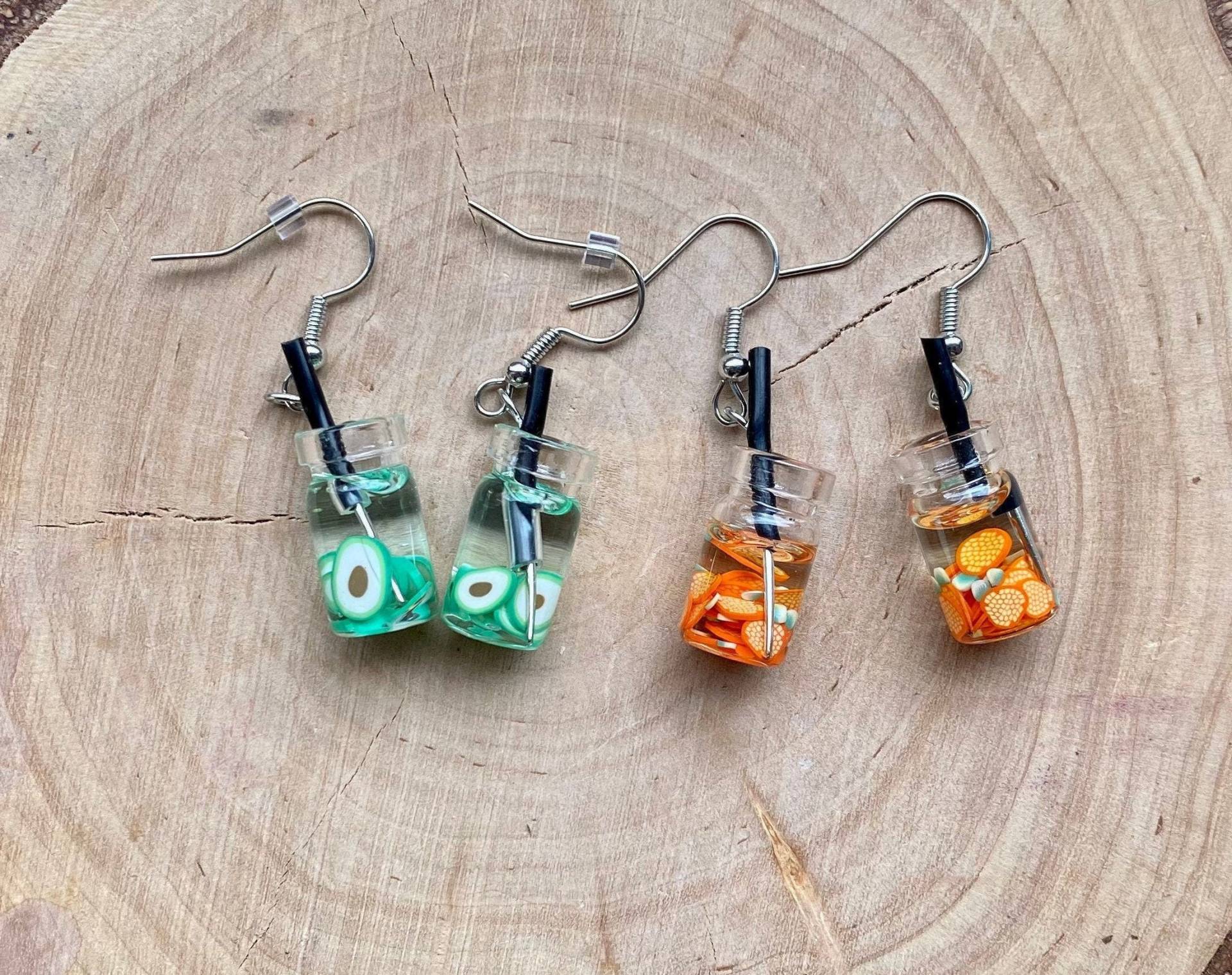 Ohrringe Limonade Mit Orangen Cocktail von MirisOhringe