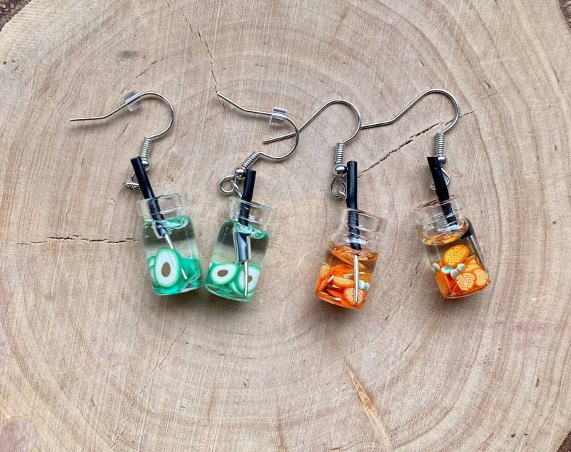 Ohrringe Limonade Mit Orangen Cocktail von MirisOhringe