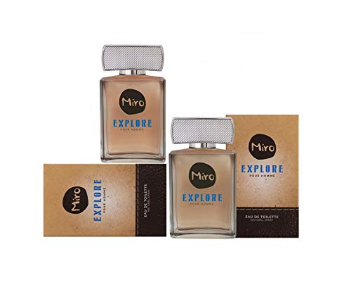 2 x Miro Explore Pour Homme Eau de Toilette Natural Spray 75 ml (150 ml) von Miro