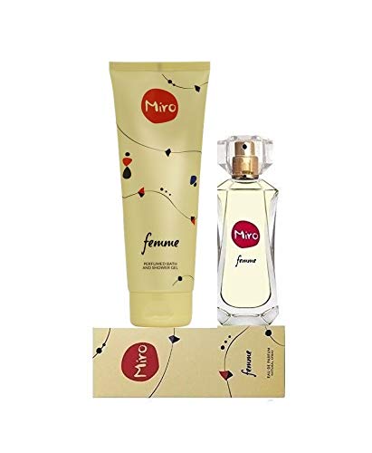 MIRO FEMME 1 x Eau de Parfum Natural Spray 50 ml +1 x Perfumed Bath and Shower Gel 250 ml von Miro