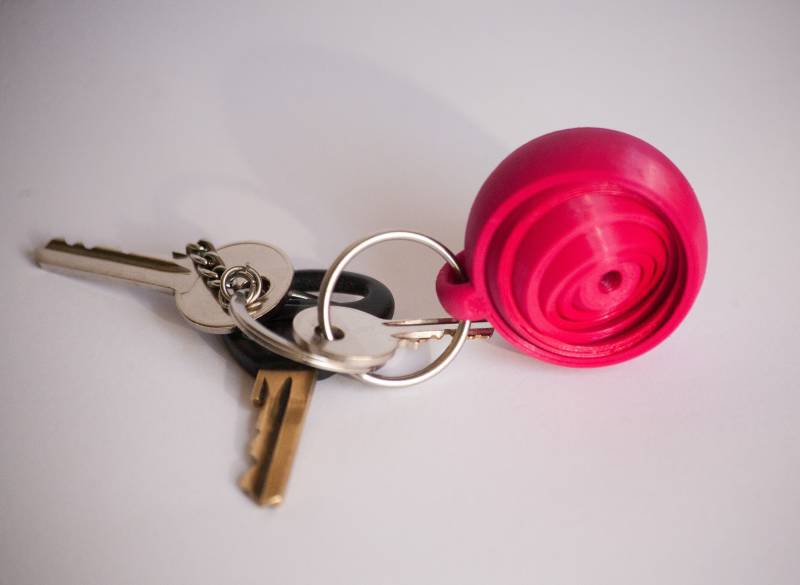 3D Gedruckter Kreisel Schlüsselanhänger Mit 6 Ringen 3D Gedruckter Kreisel Schlüsselanhänger Mit 6 Ringen von Mirror3dArt