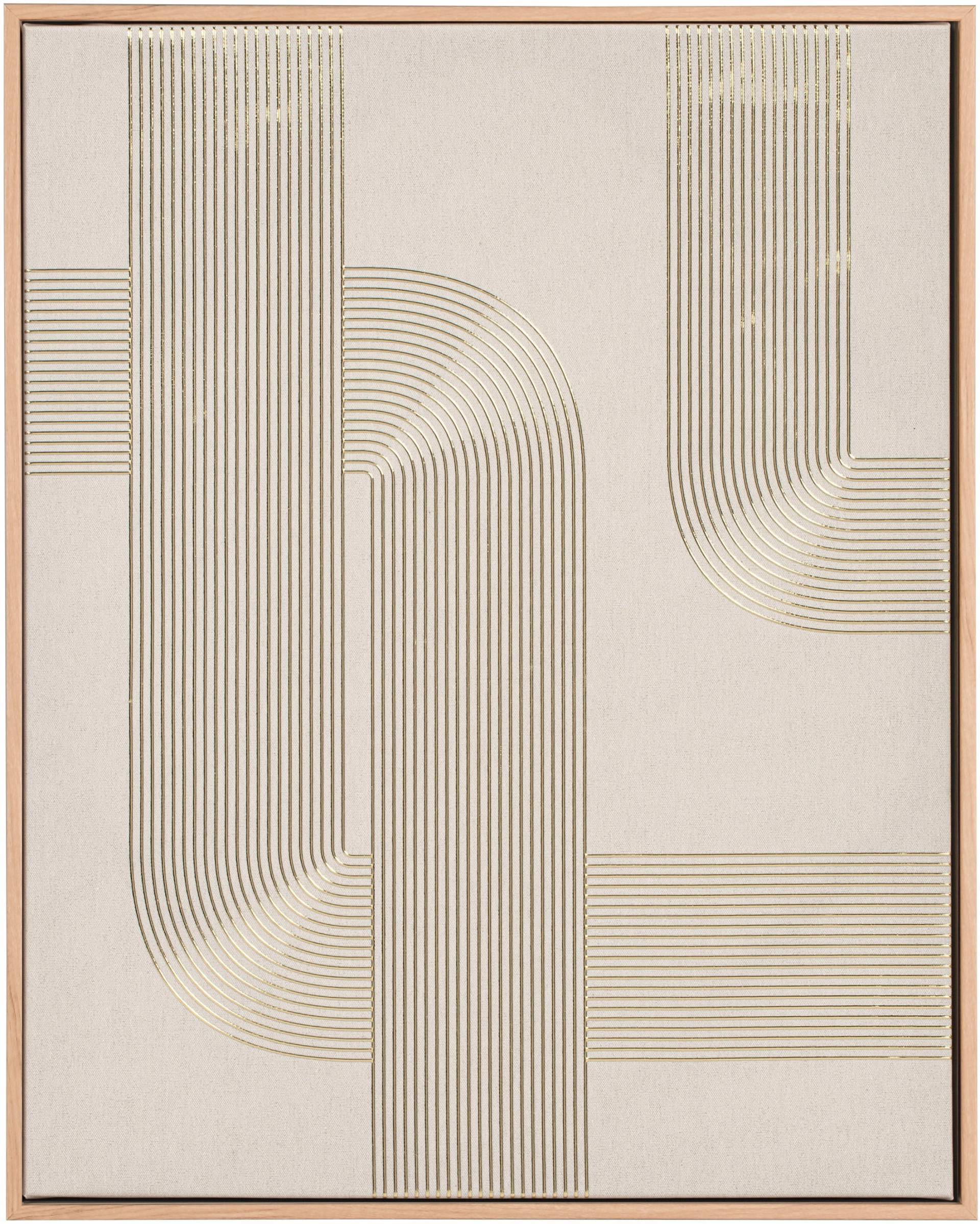 MIRRORS AND MORE Kunstdruck "NORMA" 1 Stk. tlg. Kunstwerk im Geometrischen Design von Mirrors And More