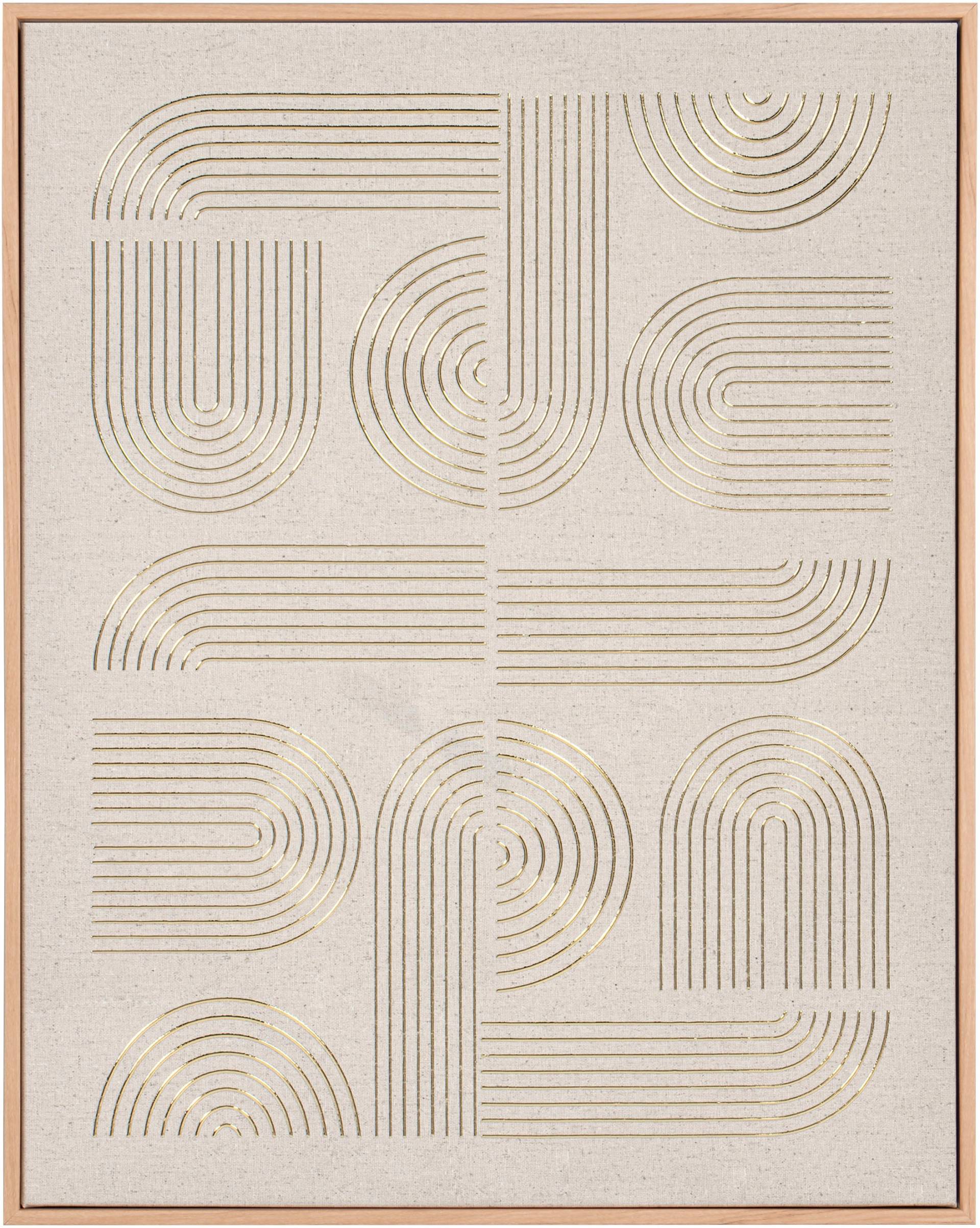 MIRRORS AND MORE Kunstdruck "NORMA" 1 Stk. tlg. Kunstwerk im Geometrischen Design von Mirrors And More