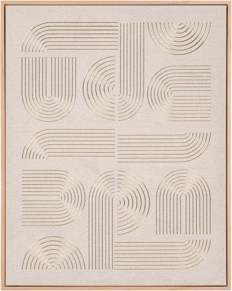 MIRRORS AND MORE Kunstdruck "NORMA" 1 Stk. tlg. Kunstwerk im Geometrischen Design von Mirrors And More