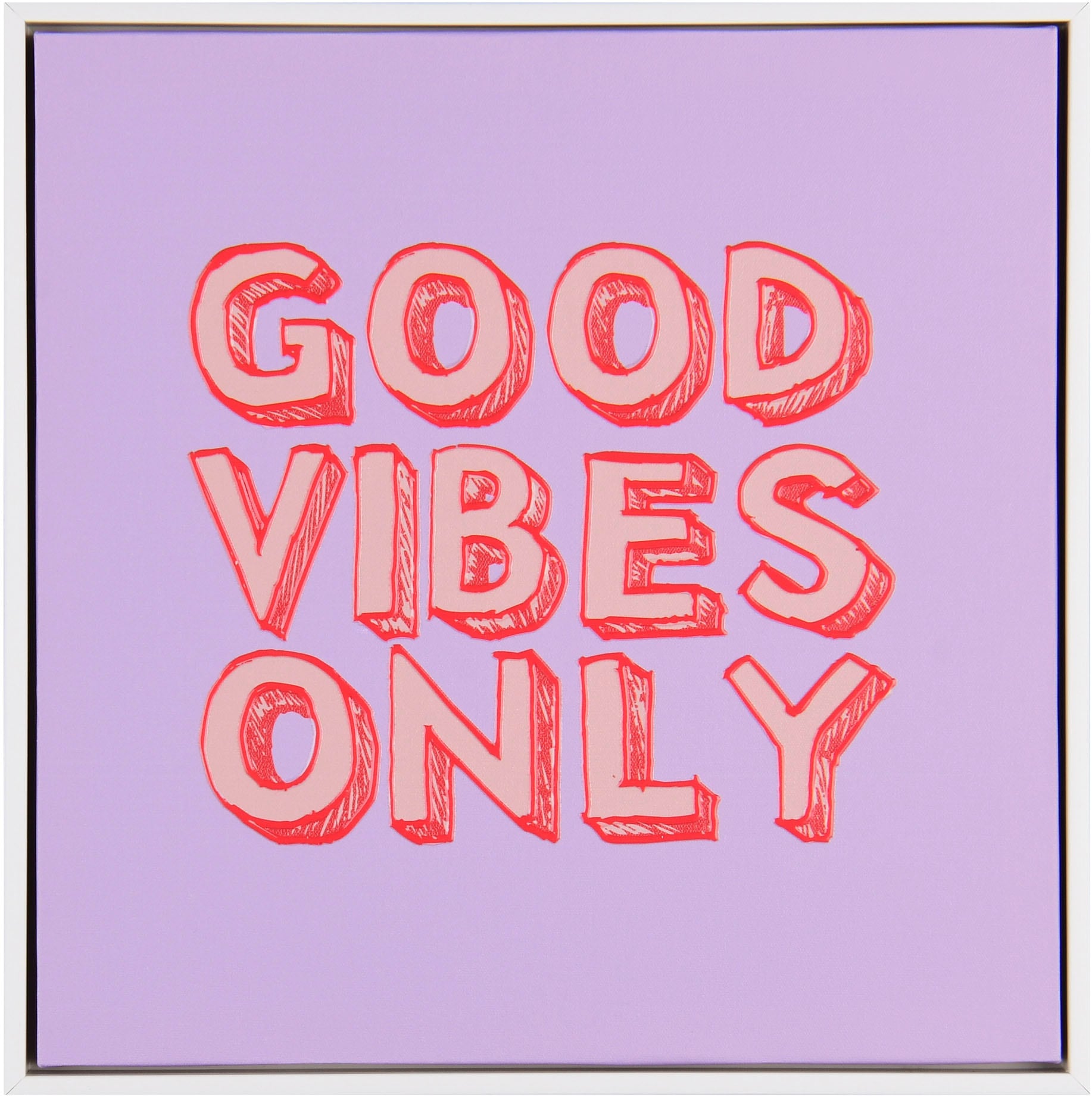 MIRRORS AND MORE Kunstdruck "ONLY" 1 Stk. tlg. Kunstwerk mit positivem Spruch von Mirrors And More