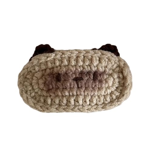 1 x handgefertigte Häkel-Haarspange, schönes Hunde-/Katzen-Design für Kinder, Jugendliche und Erwachsene, weiche und bequeme Haarnadel von Mirweon