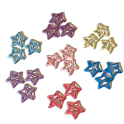 21 Stück Haarspangen Metall Haarspangen Clip Stern Haarspangen Haarnadeln für Mädchen Frauen Dünnes dickes Haar von Mirweon