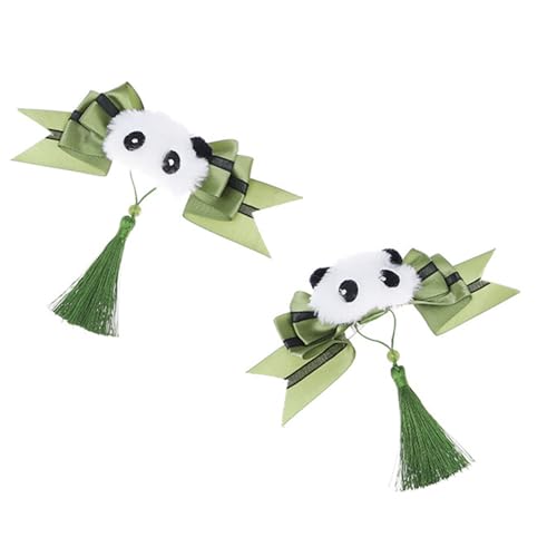 Einzigartige Panda- und Schleifen-Designs, Quasten-Haarschmuck, Party-Haarspange, Haarnadel für Frauen, die einzigartige Modestile lieben von Mirweon