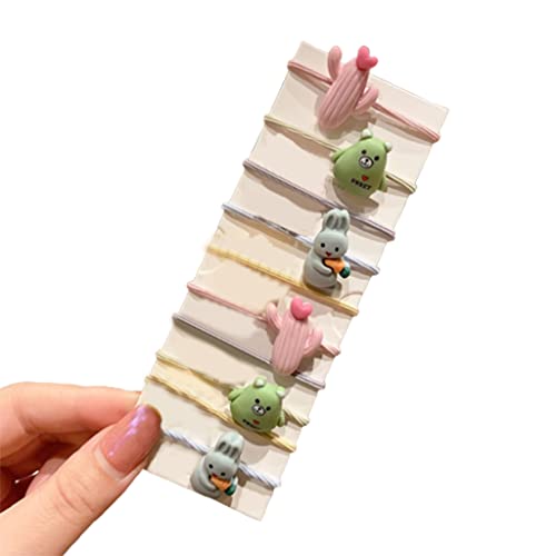 Elastische Haargummis, weiche Haargummis, Cartoon-Tier-Stern-Haargummis, Obst-Haarbänder, Haarschmuck für Kinder von Mirweon