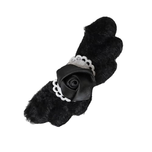 Elegante Plüsch-Haarspange mit Herzflügeln, Festival-Haar-Accessoire, romantisches Rosen-Haarnadel, Haarschmuck für modische Frauen von Mirweon